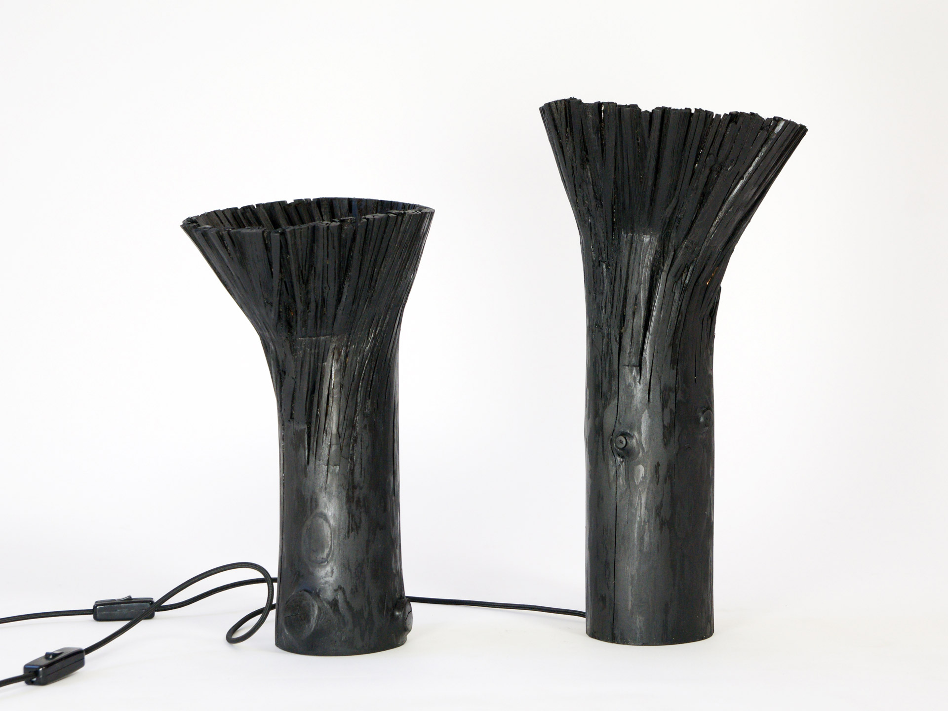 Pressed wood table light