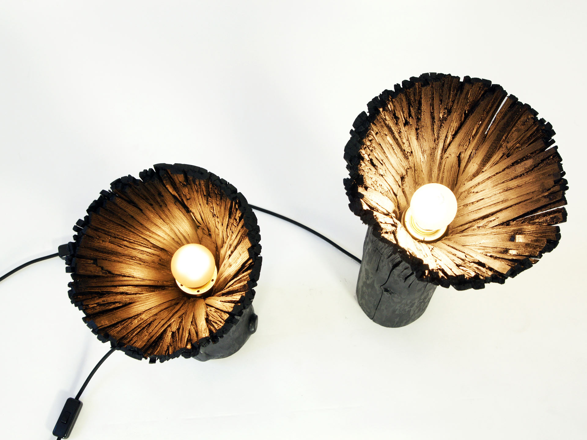 Pressed wood table light